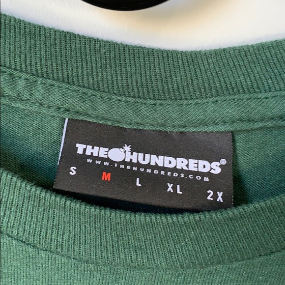 The hundreds MENS dark Green t shirt, medium - Picture 4 of 4